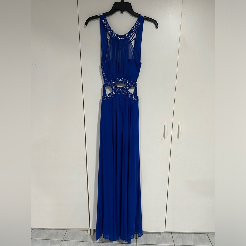 Morgan & Co blue formal dress
